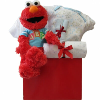 Panier-cadeau pour garçon bébé Elmo