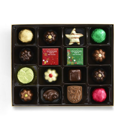 Boîte cadeau  des Fêtes de Godiva 16mcx